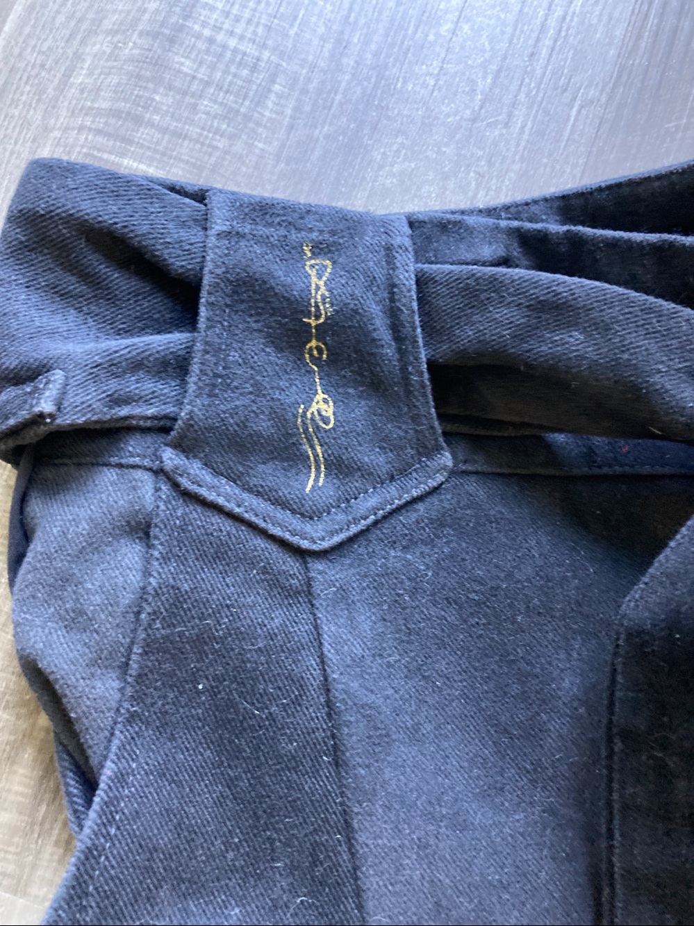 RARE Vintage Banyan Gallagher Wide Leg Yoga Pants Burning Man Unisex Baggy sz L - Picture 5 of 15